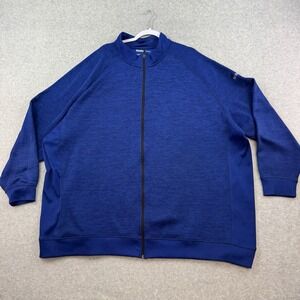 Reebok Golf Quarter Zip Shirt Mens 5XL Blue  Athletic Performance Polyester EUC